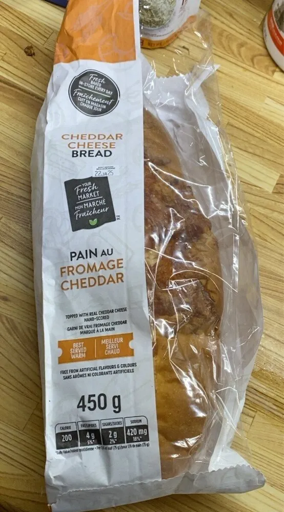 Cheddar cheese bread