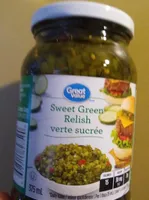 Relish verte sucrée