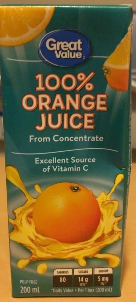 100% orange juice