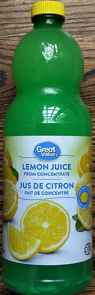 Jus de citron fait de concentré