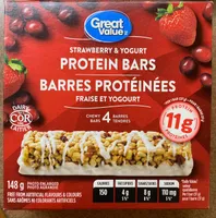 Fraise et Yogourt, barres Protéinées