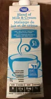 Mélange de lait et se crème