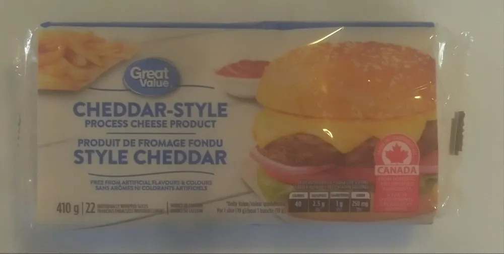 CHEDDAR-STYLE PROCESS CHEESE PRODUCT