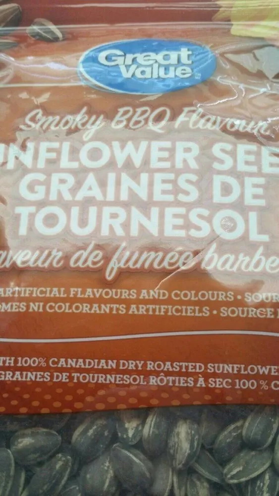Graine de tournesol fumée BBQ great value