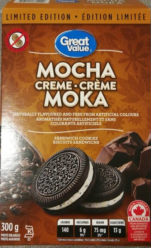Sandwich Cookies Mocha Creme