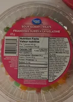 Sour gummy treats