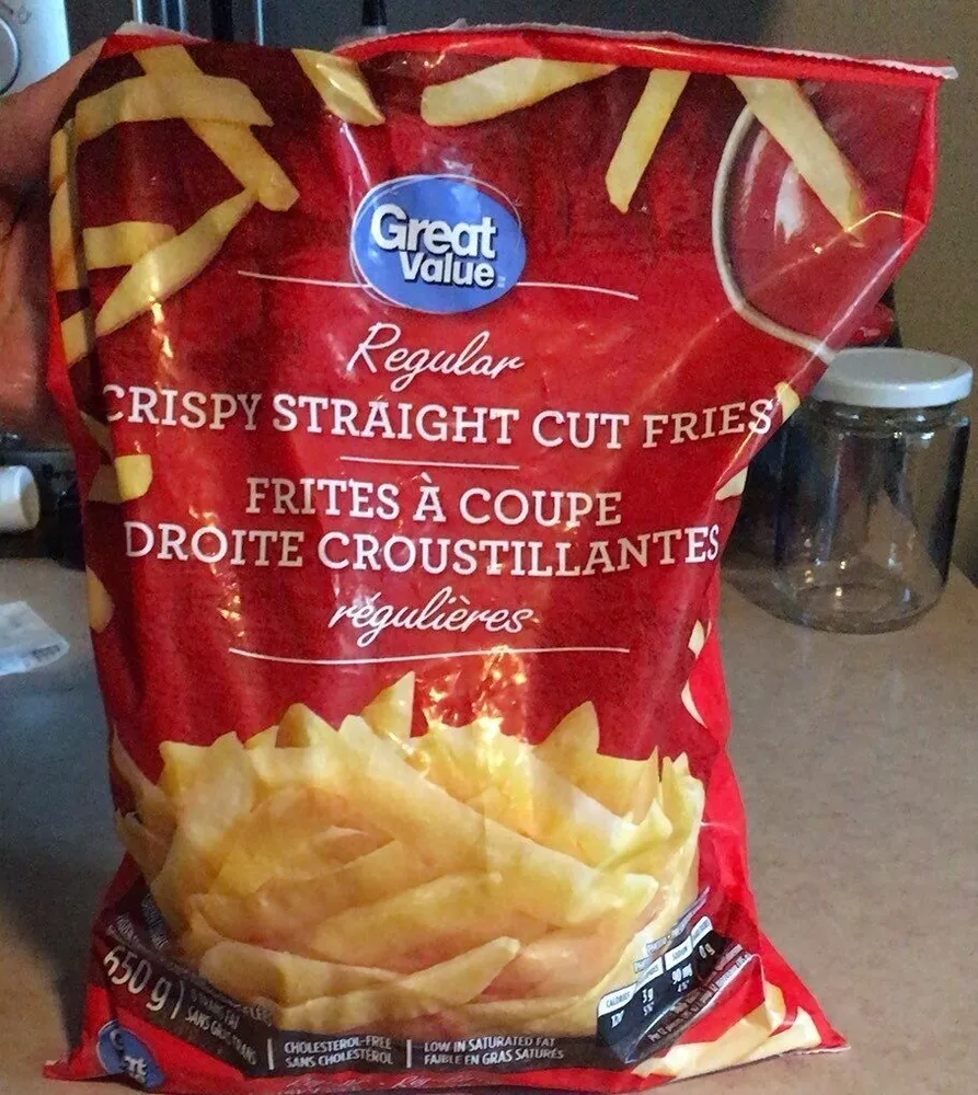 Frite a coupe droite croustillantes