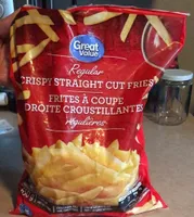Frite a coupe droite croustillantes