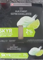 Yogourt style Islandais Skyr lime