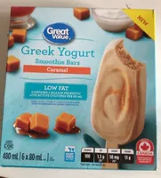 Greek yogurt smoothie bar caramel