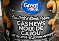 Noix de cajou sel de mer et poivre noir