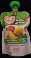Purée pour bébé poire mangue et épinard