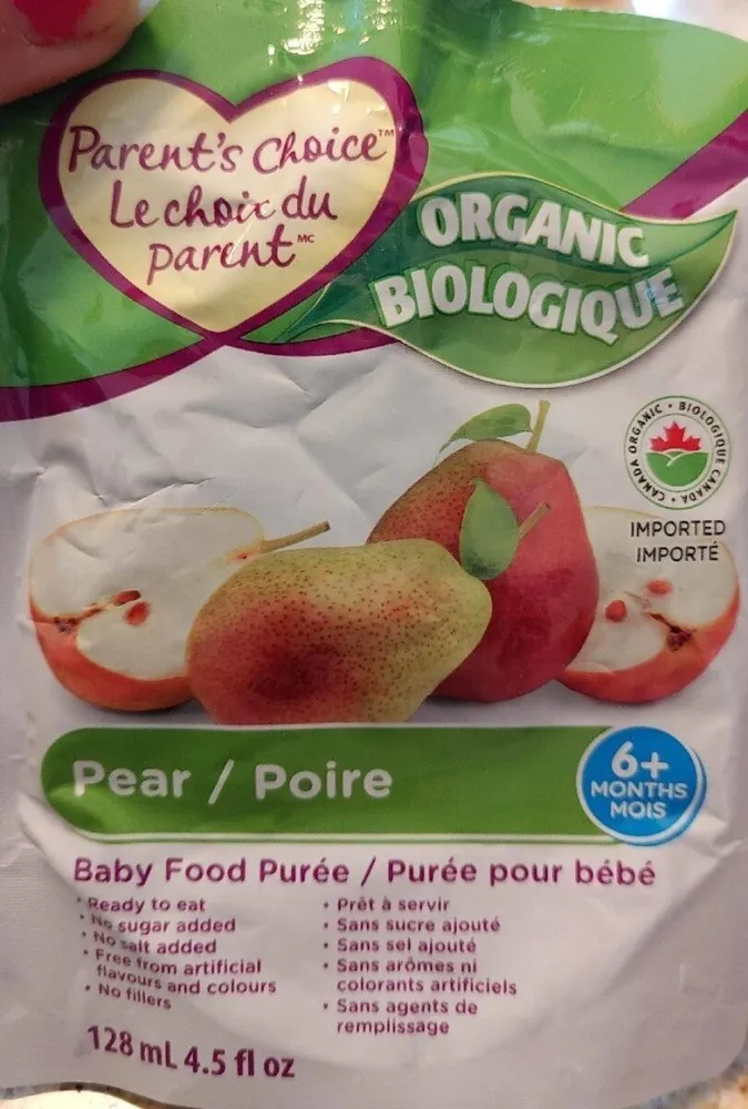 Purée pour bébé - poire