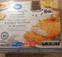 Filets de poisson panés à saveur de citron et poivre