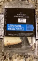Chocolate chunk and chocolate marble cake