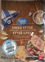 Greek style whole wheat pita