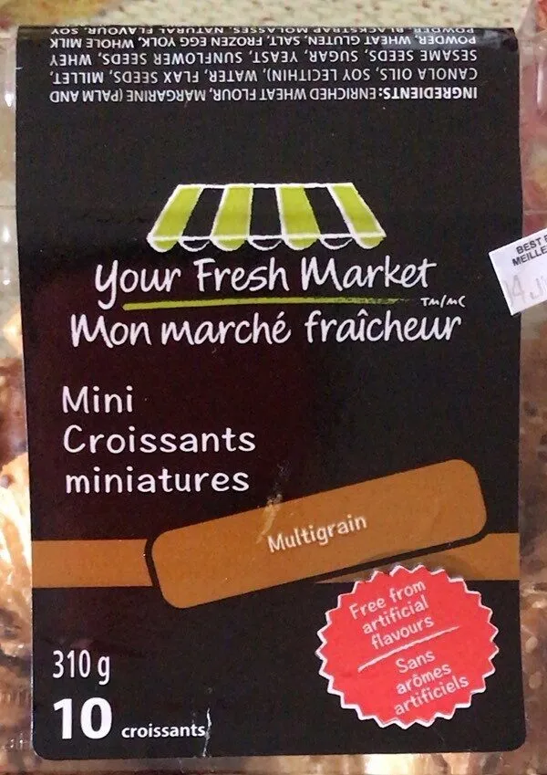 Mini croissants multigrain