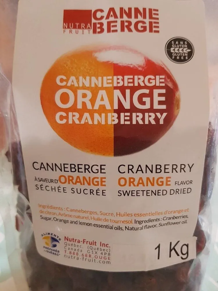 CANNEBERGE a saveur d'orange