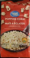 Grains de maïs à éclater