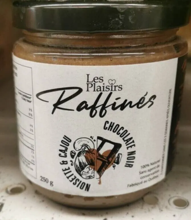 noisette et cajou chocolat noir