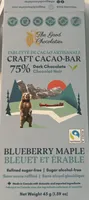 Blueberry Maple 75% Dark Chocolate