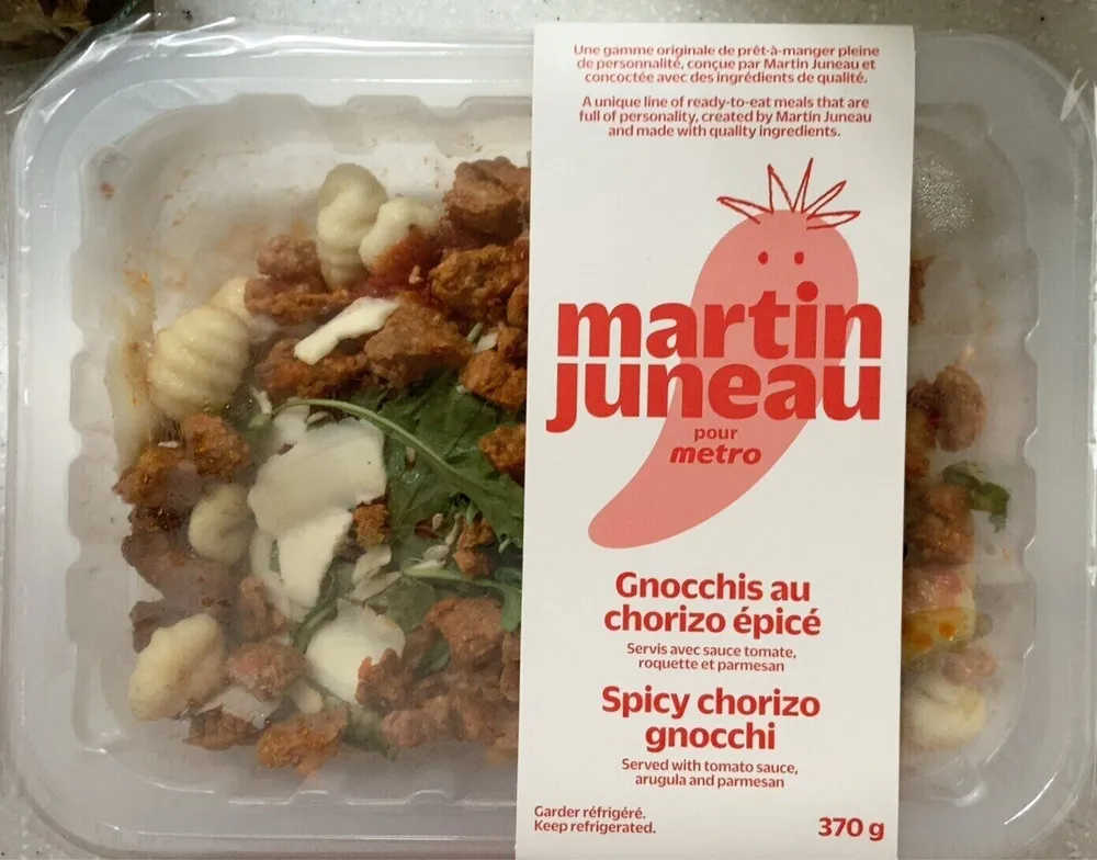 Gnocchis au chorizo epice
