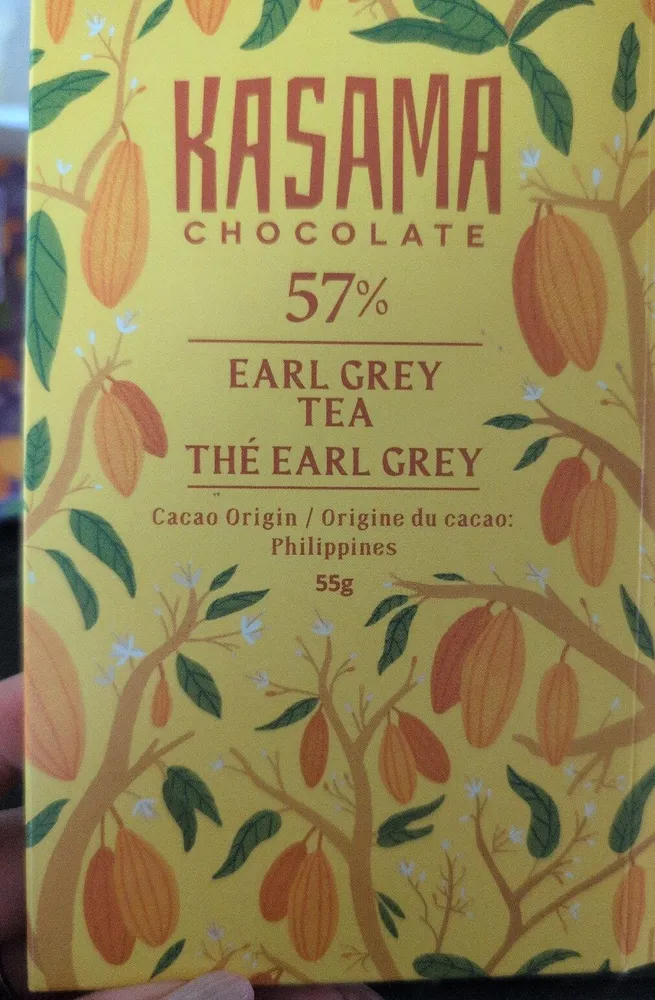 57% Earl Grey Tea Dark Milk Chocolate