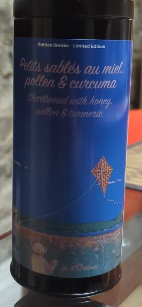 Petits sablés au miel, pollen & curcuma