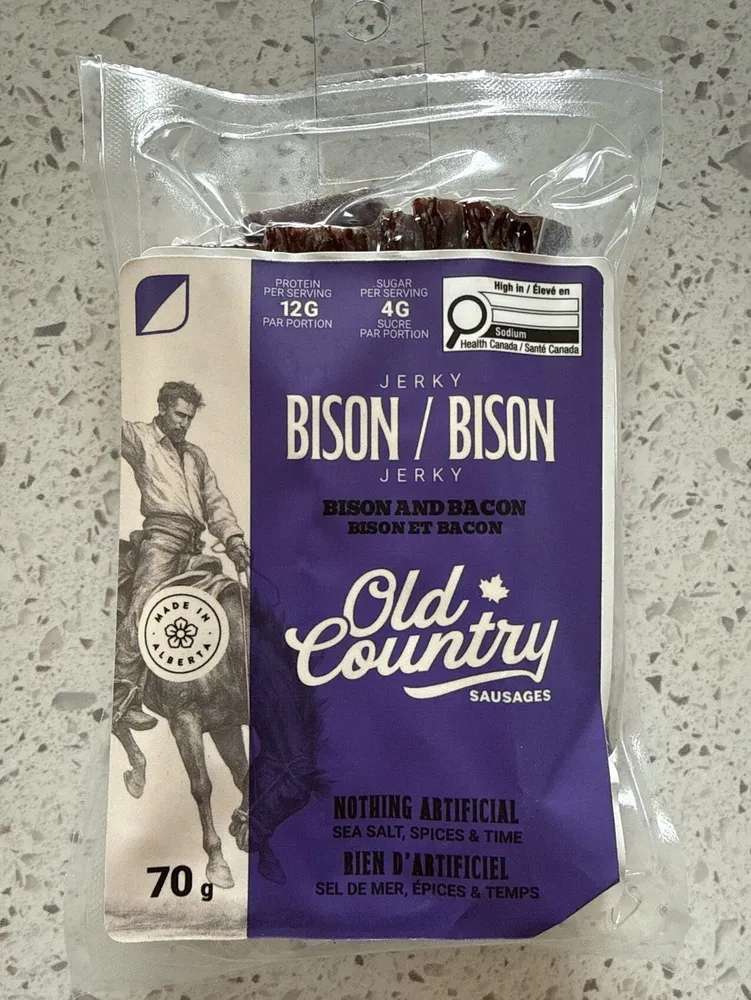 Bison And Bacon Jerky