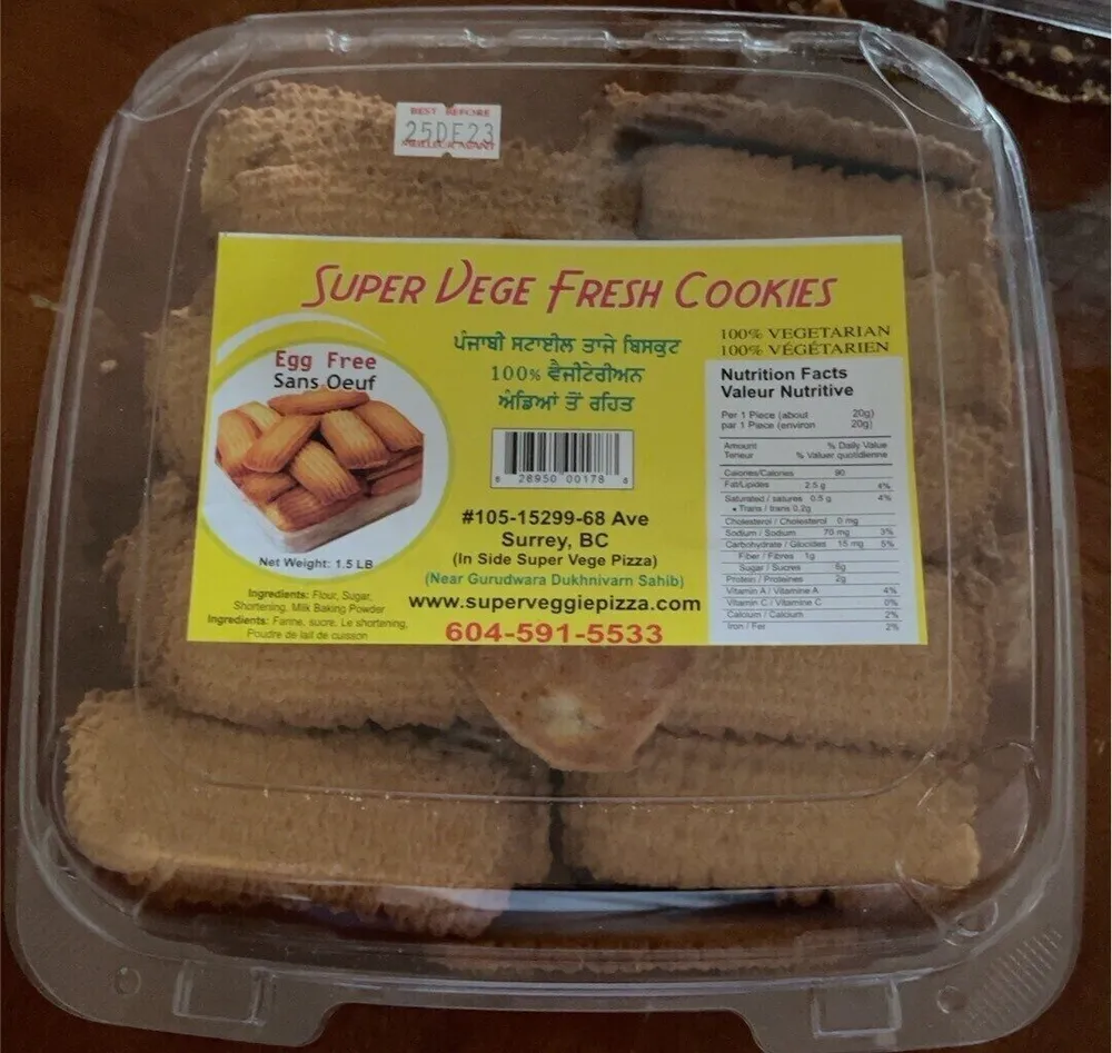 Super Vege Fresh Cookies