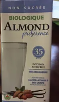 Biologique almond preference