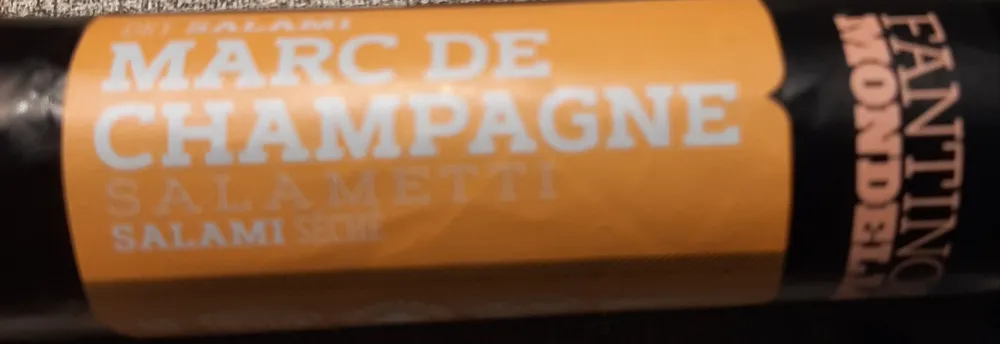 Salami sec Marc de Champagne