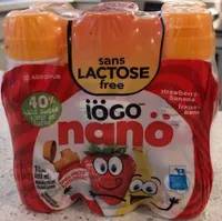 Nanö sans lactose fraise banane