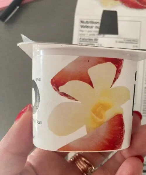 Yogourt Iögo fraise vanille