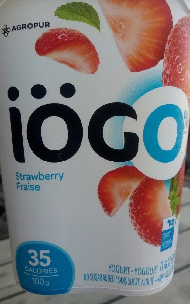 Yogourt Iogo 0% (fraises)