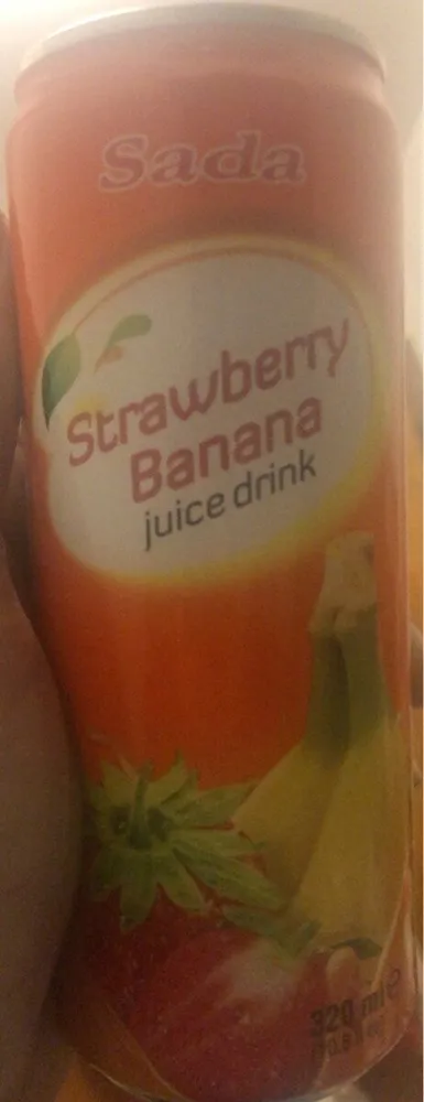 Straberry banana juice drink
