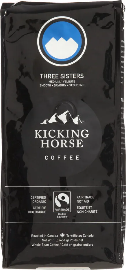 Kicking Horse Coffee Café En Grains Entiers Three Sisters