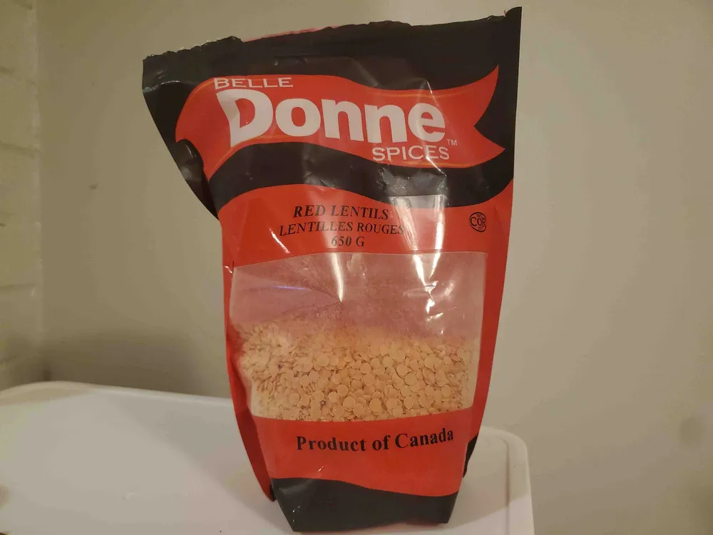 Split red Lentils dry