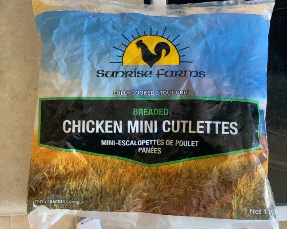 Breaded chicken mini cutlettes