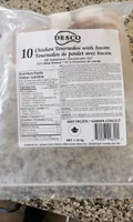 Tournedos de poulet avec bacon