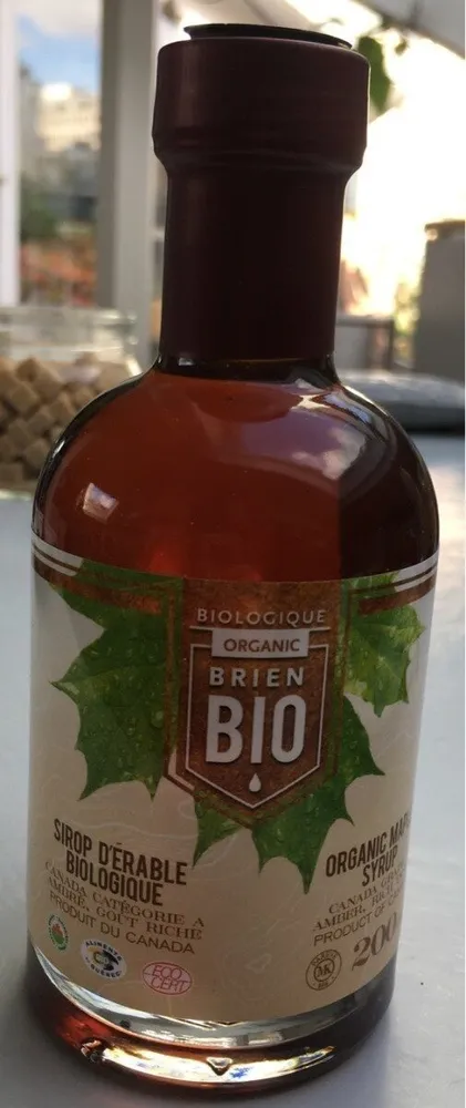 Sirop d'erable biologique