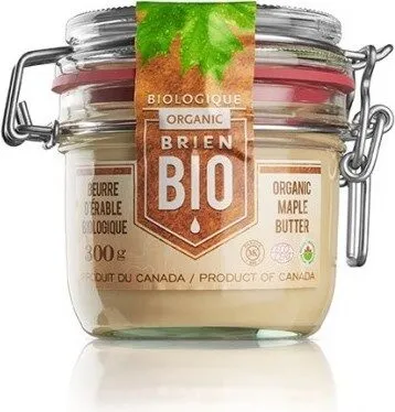 Brien Beurre D'érable Biologique Pot De Verre 300G