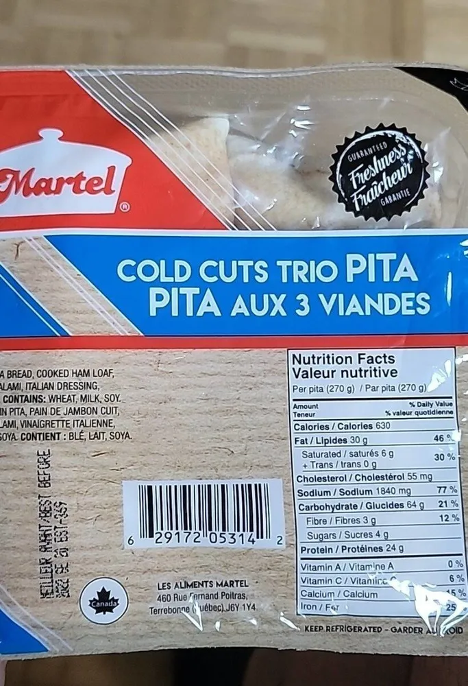 Pita au 3 viandes
