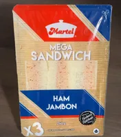 Mega sandwich jambon