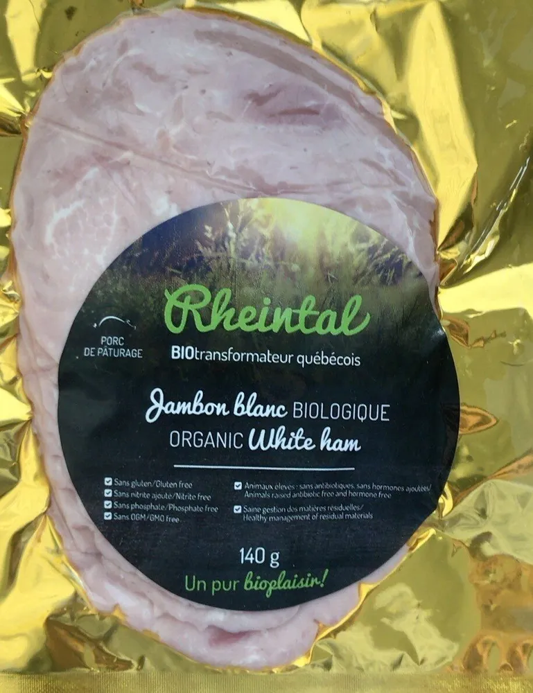 Jambon blanc biologique