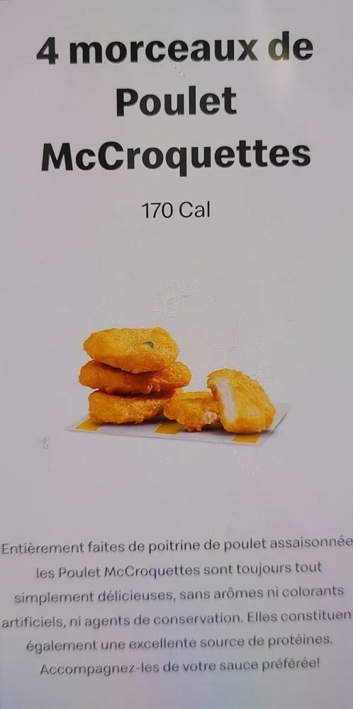 Croquettes de poulet McCroquettes