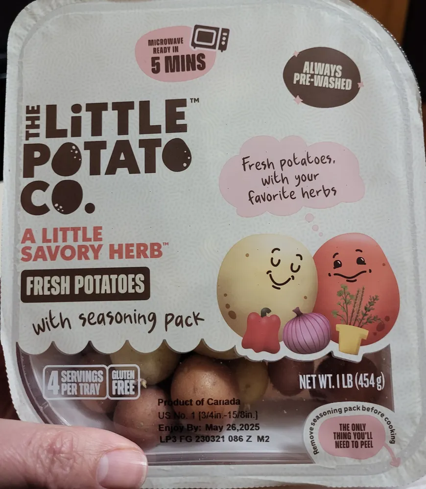 A Little Savory Herb Fresh Potatoes with seasoning pack