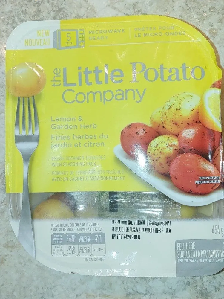 Fresh creamer potatoes lemon & garden herb