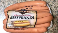 Natural casing beef franks
