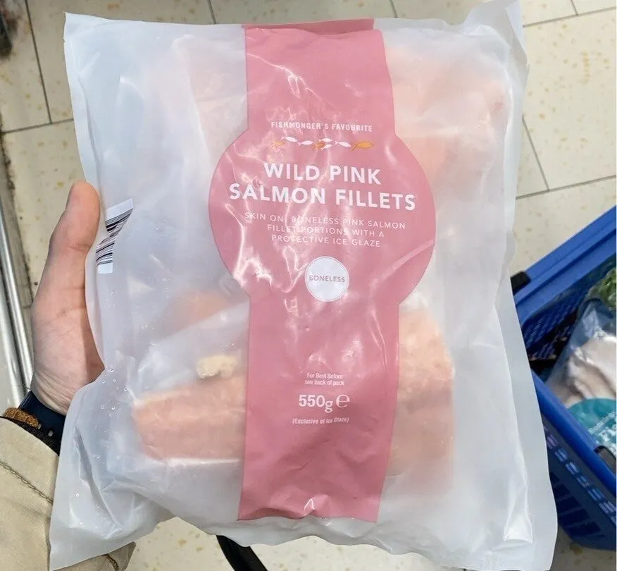 Wild pink salmon fillets